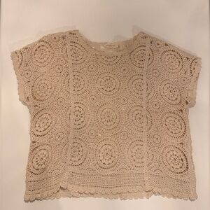 Solitaire Cream Crochet Top